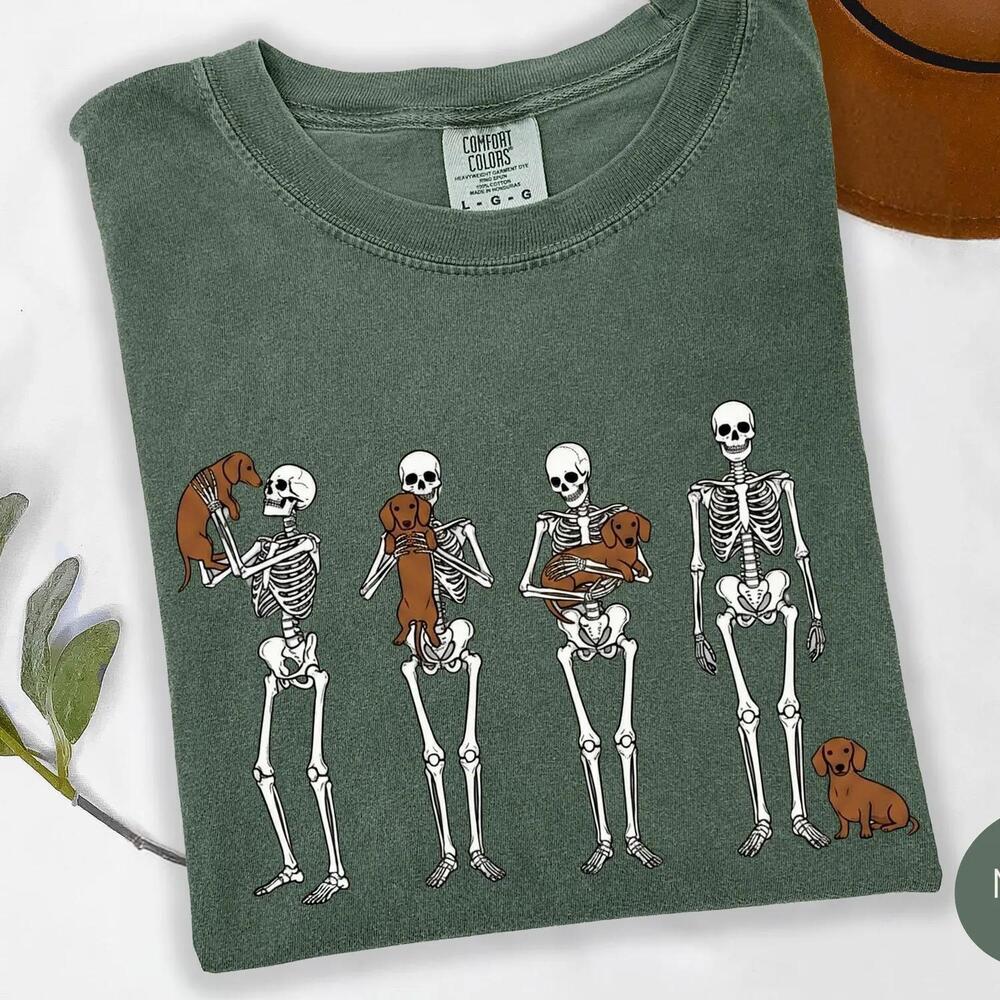 Halloween Dachshund Shirt, S  Halloween T-Shirt, Funny